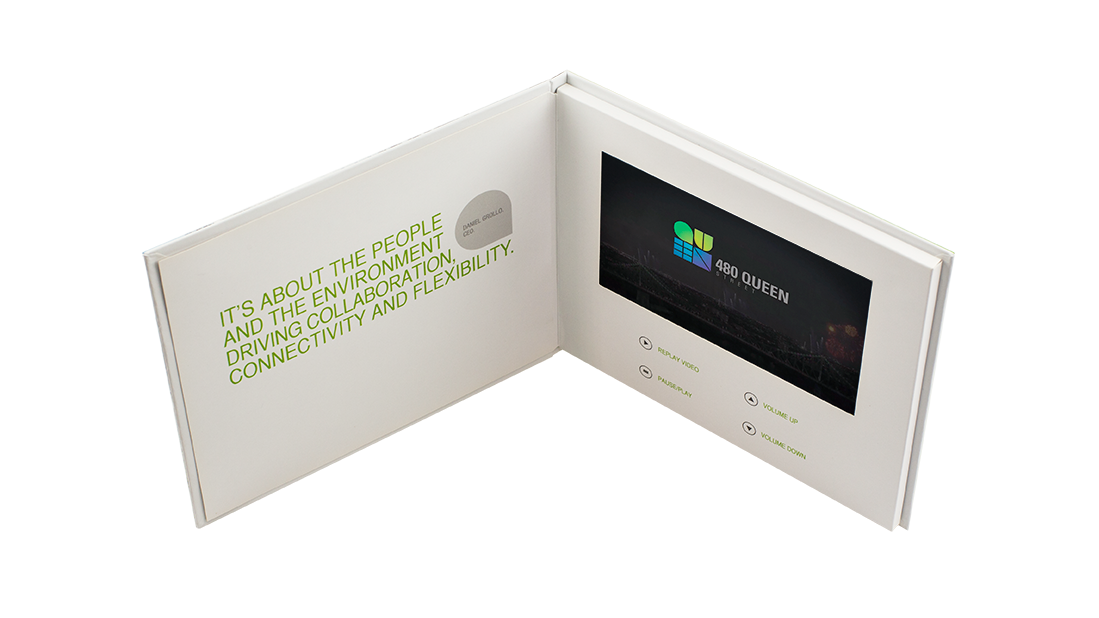 Video LCD Brochure Brochure and Catalogs with LCD Video Screen